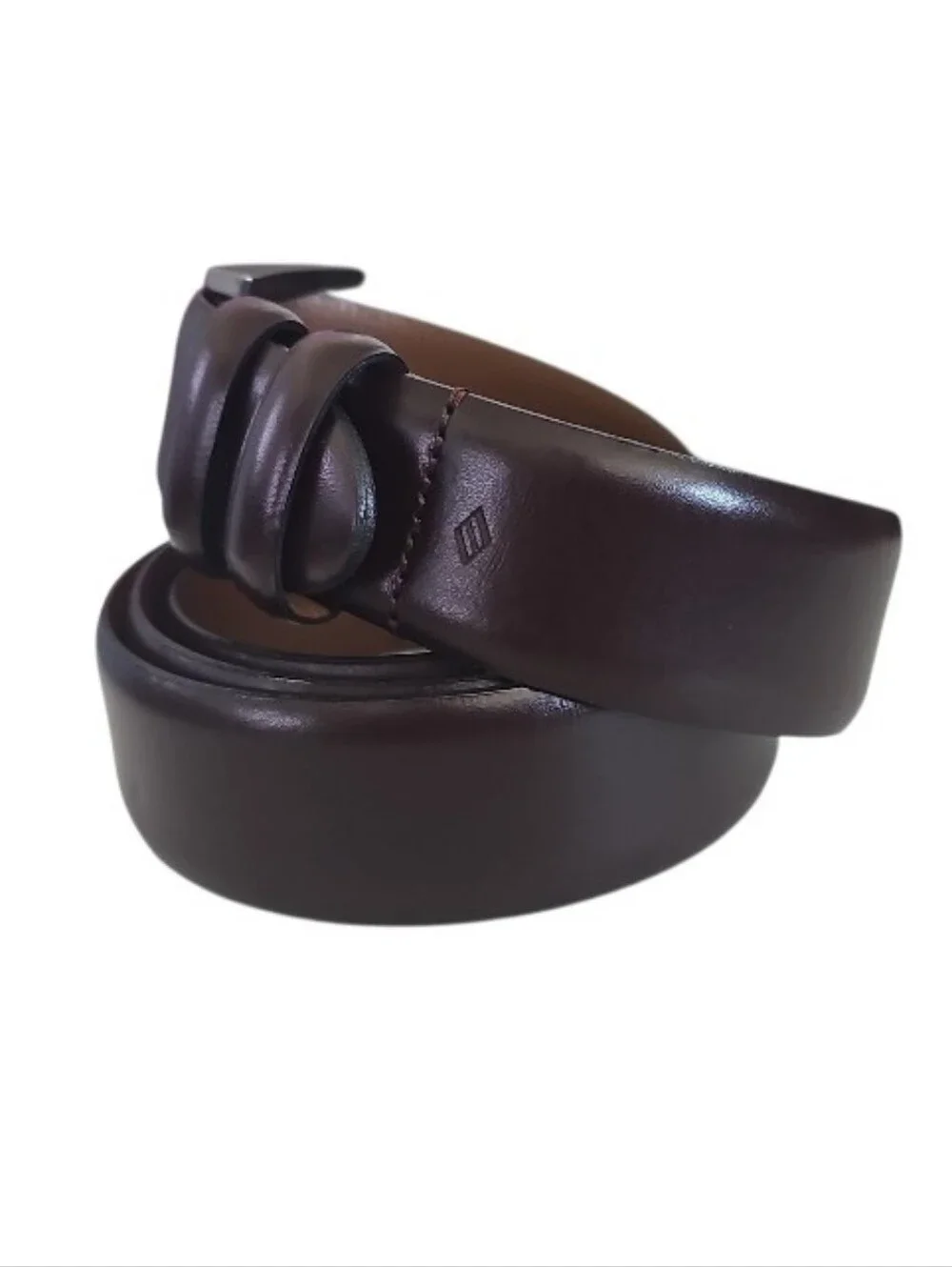 Joseph Abboud Italian Leather Belt Men 44 Brown Dress Casual Handcrafted Italy